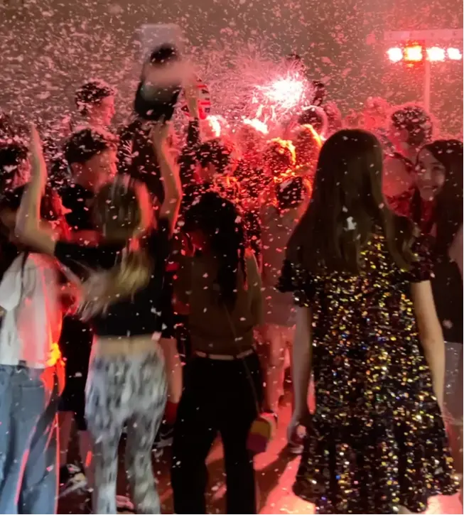 School disco lights